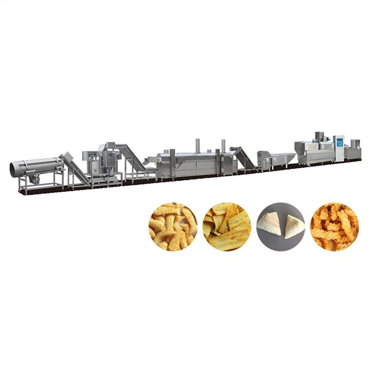 Crisp Horn Snacks, Tartary Buckwheat Slices, Rice Crust And Other Fried Snacks Production Line